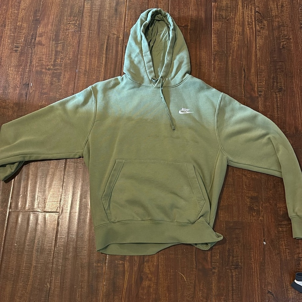 Green Nike hoodie